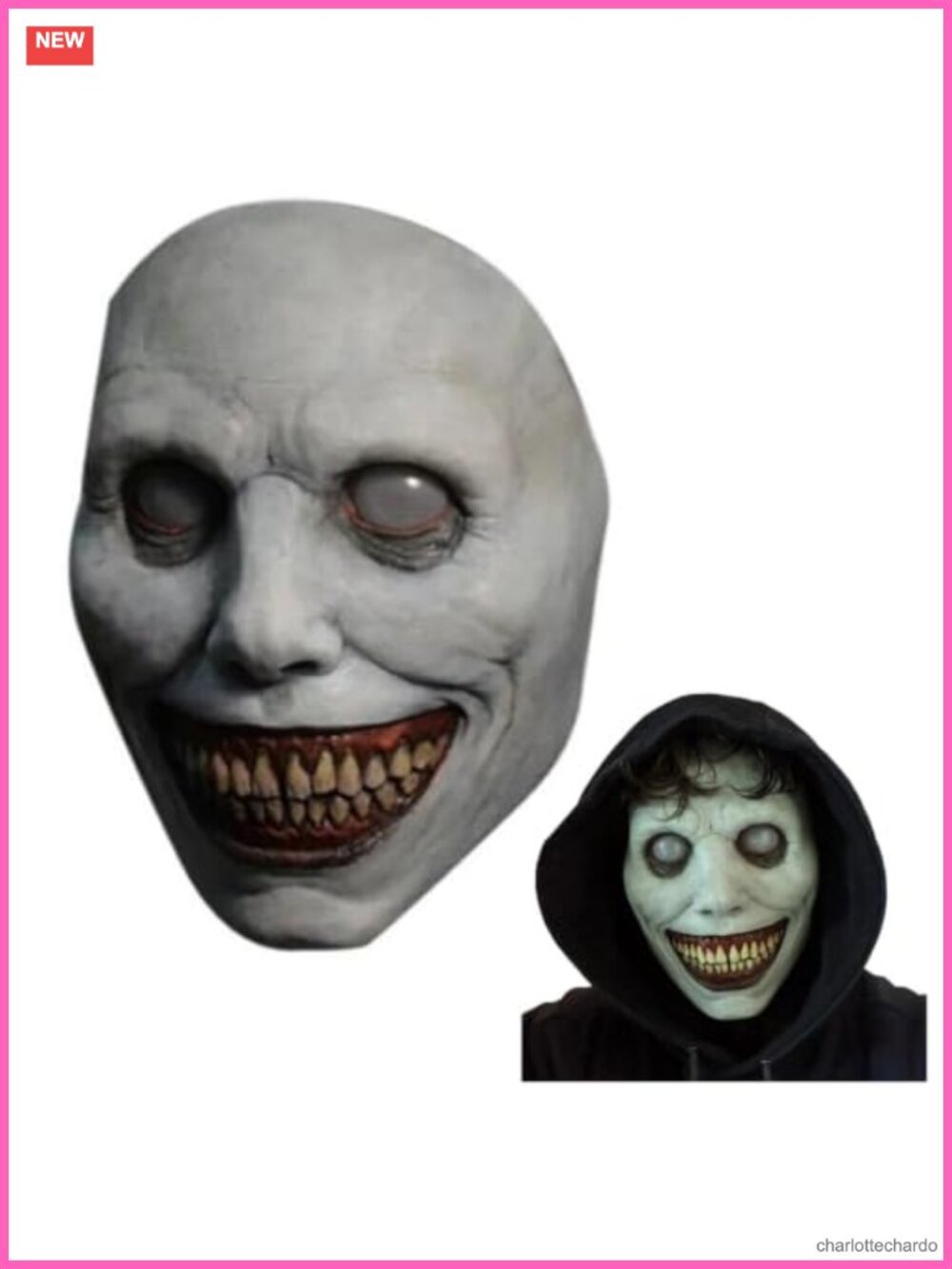 Scary Halloween Mask Creepy Latex Horror Mask for Adults Cosplay